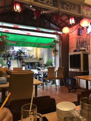 Inside of the restaurant opposite the ‘Prague Hotel’ at Ngoc Tho in Ho Chi Minh City