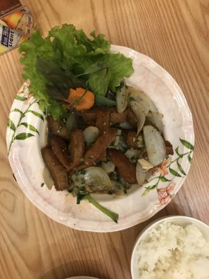 Veggie Pork dish  at Ngoc Tho in Ho Chi Minh City