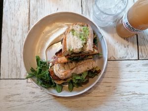 Tempeh sandwich at Farm2Table - Davidshall in Malmo