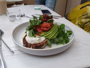 Avocado Toast with kimchi - delicious at Farm2Table - Davidshall in Malmo