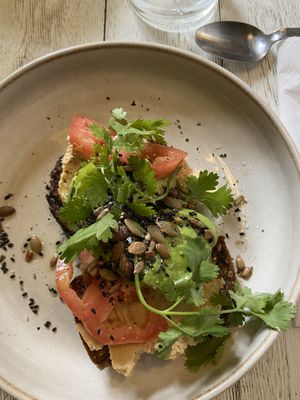 Avocado toast 😍  at Farm2Table - Davidshall in Malmo