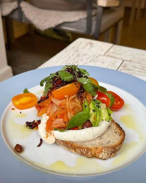 avocado toast at Farm2Table - Davidshall in Malmo