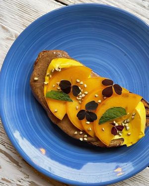 persimon toast at Farm2Table - Davidshall in Malmo