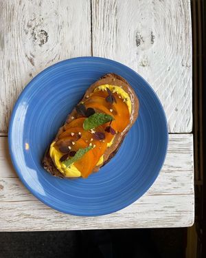 persimon toast at Farm2Table - Davidshall in Malmo