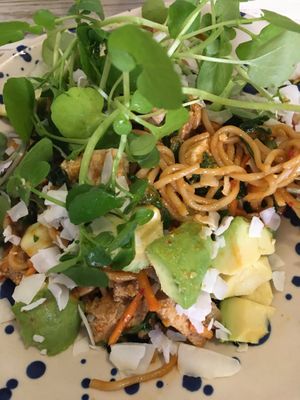 Noodle salad   at Farm2Table - Davidshall in Malmo