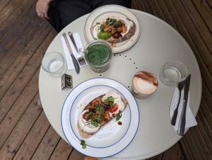 Kimchi avocado sourdough at Farm2Table - Davidshall in Malmo