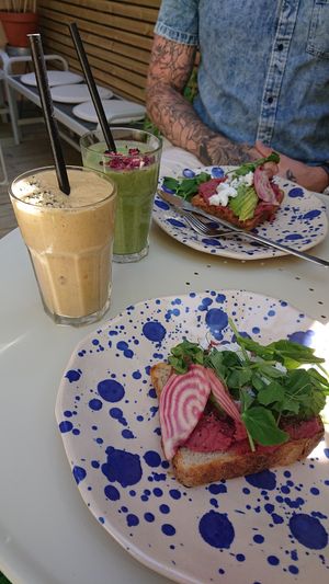Avocado toast and smoothies 'recharge' and? at Farm2Table - Davidshall in Malmo