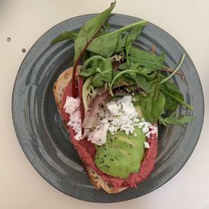 Avocado toast at Farm2Table - Davidshall in Malmo