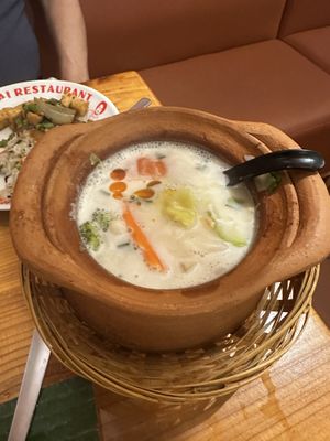 Thom ka Kai   at Sawasdee Thai Restaurant in Central Singapore