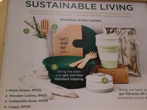 Sustainable usage at SaladStop in Kuala Lumpur