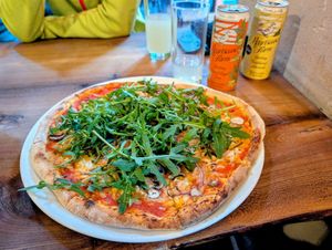 Pizza Tartuffo (vegan) at Black Isle  in Fort William