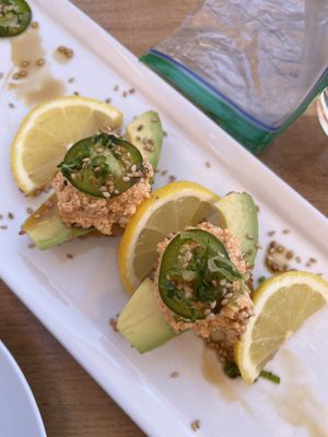 Crispy rice   at Love Organic Cafe in West Hollywood