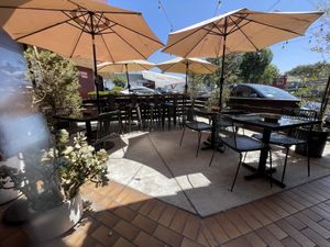 Patio is lovely!  at Love Organic Cafe in West Hollywood