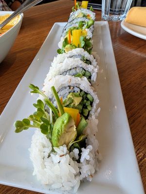 The crush (veggie roll) at Love Organic Cafe in West Hollywood