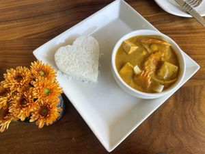 Yellow Curry. Everything here is so good!   at Love Organic Cafe in West Hollywood
