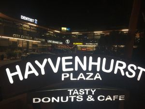 Here in this plaza  at Love Organic Cafe in West Hollywood