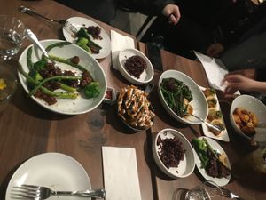 What a spread  at Love Organic Cafe in West Hollywood