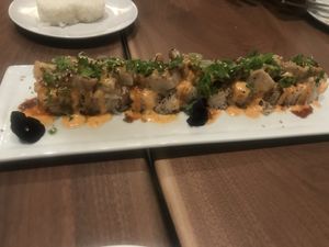 Fire roll with rice paper at Love Organic Cafe in West Hollywood