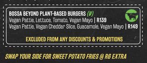 beyond burgers at Bossa Good Times Bar in Paarl