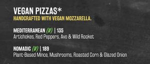 vegan pizzas at Bossa Good Times Bar in Paarl