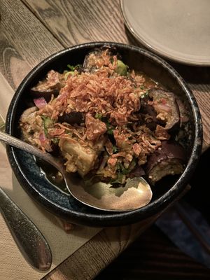 Aubergine dish - full of flavour!  at Pat's Place in Stockholm