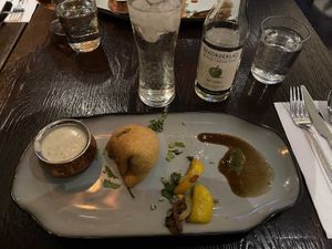 Vegan Samosa at Masala Masala - Sveavägen in Stockholm