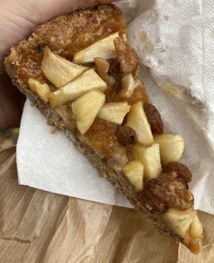 Pie with jam, apples and nuts, delicious !  at La Reverie in Parma