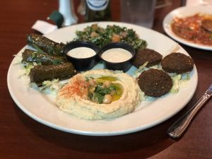 Vegetarian Platter at The Olive Tree Mediterranean Cafe in Hilliard