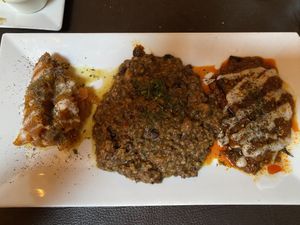 Butternut squash, sweet potato, risotto   at Aracosia McLean in Mclean