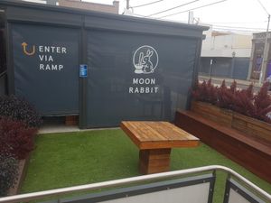 Outdoor area at Moon Rabbit in Preston