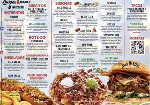 Menu at Burger & Taco in Mallorca