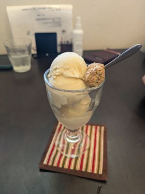 soy milk ice cream at Yuimaru in Minoo