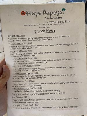 Brunch at Playa Papaya in Carolina