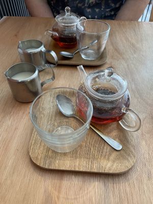 Gorgeous presentation of the hot drinks  at Last Light Coffee in Blackpool