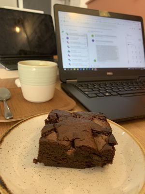 And a sweet treat to end 👌 was SO indulgent, only managed to finish a third 😅 at Last Light Coffee in Blackpool