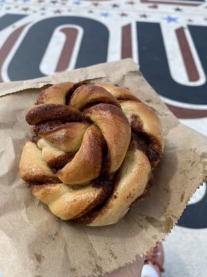 Cinnamon roll   at Last Light Coffee in Blackpool