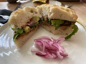 Ciabatta sandwich   at Last Light Coffee in Blackpool