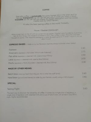 More drinks at Last Light Coffee in Blackpool