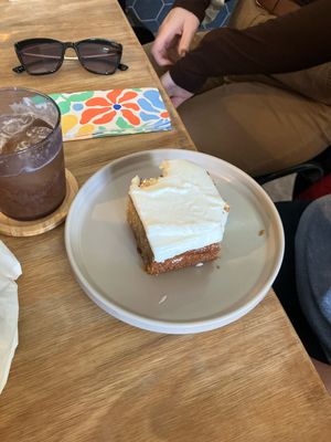 Carrot cake  at Last Light Coffee in Blackpool