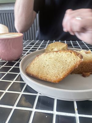 Lemon drizzle cake  at Last Light Coffee in Blackpool