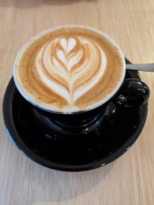 Oat latte at Last Light Coffee in Blackpool