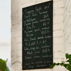 August 2020 menu at Last Light Coffee in Blackpool