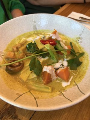 Veggie and Tofu Green curry   at Thai Thani in Docklands