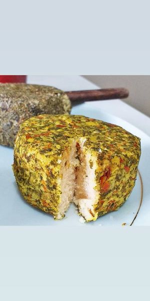 Queijo de amendoim vivo at Cajuveg in Sao Paulo