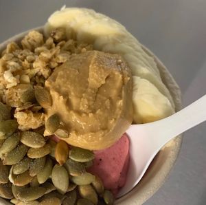 Everything is 100% plant based - no dairy, no sugary mixes or added sugars and gluten free at Bowls of Love - Food Truck in Cedar Falls