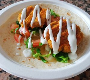 Falafel at Kerkus Veggie Bar in Montecorto