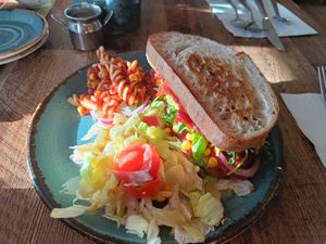 Vegan fillet sourdough at Pear Tree in Coleraine