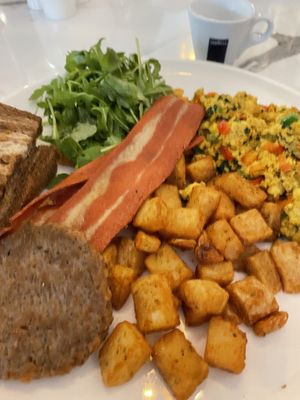 Vegan Slam Platter :) at Evviva in Toronto