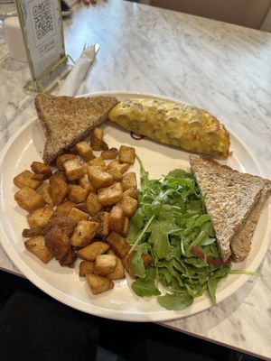 vegan greek omelette   at Evviva in Toronto