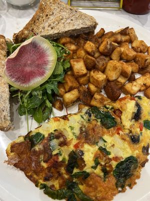 Vegan Omelette   at Evviva in Toronto
